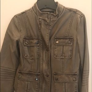 Alfani distressed leather jacket